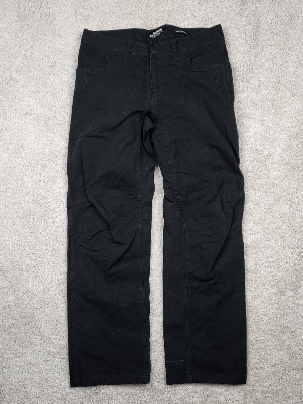 Off The Grid Standard Fit Cargo Pants Mens 32x30 BlackStretch Rugged Workwear
